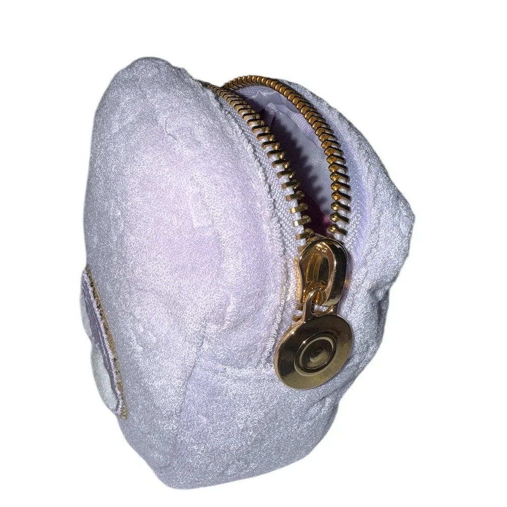 Stoney Clover Lane Lavender Heart Pouch with Rainbow Patch